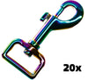 Rainbow Dog Leash clip