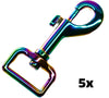 Rainbow Dog Leash clip