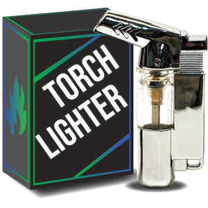 Pocket Torch Lighter with Clear Reservoir - Refillable