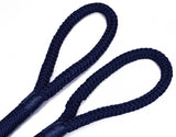 3/8" Navy Fender Line For Boats - Double Braided Nylon 6 Feet Marine Rope - 2 Pack